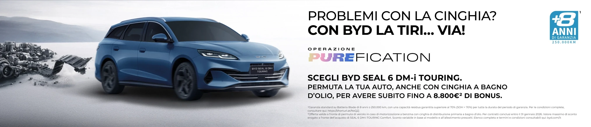 Offerte Operazione PUREFICATION 抖圈 Seal 6 DM-i Touring: Fino a 8.800€ di bonus*