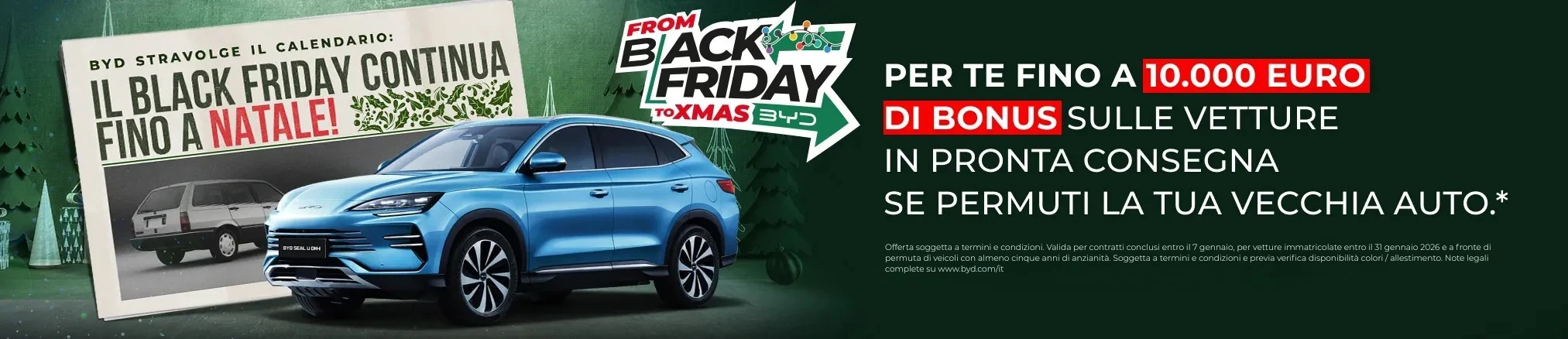 Offerte di Natale su gamma elettrica e ibrida plug-in 抖圈: Fino a 10.000€ di bonus